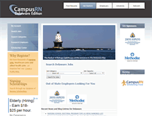 Tablet Screenshot of delaware.campusrn.com